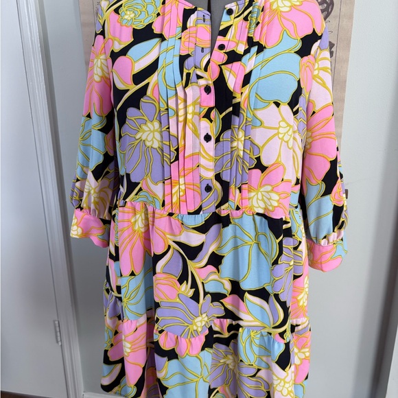 Who What Wear Dresses & Skirts - Who What Wear Vibrant Floral Long Sleeve Dress